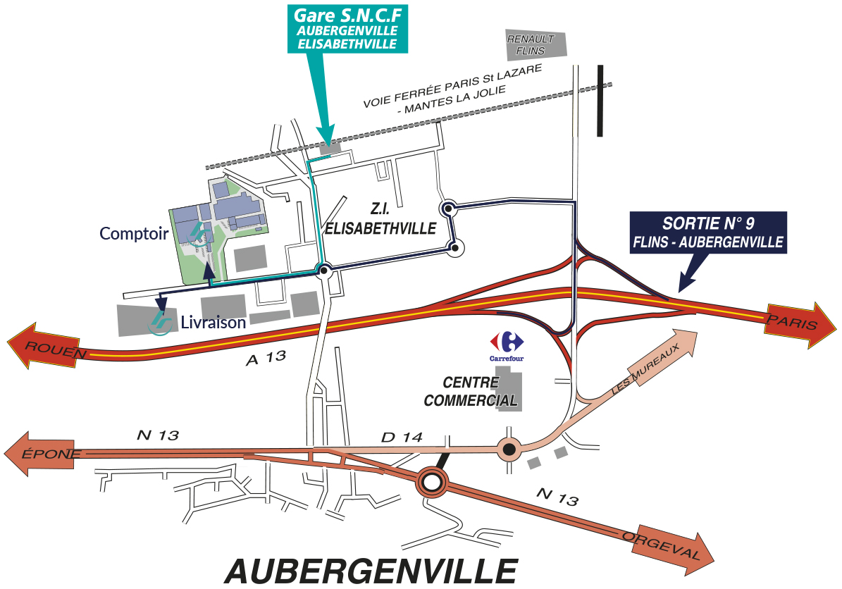 Plan d'accès CFE Plan d'accès CFE